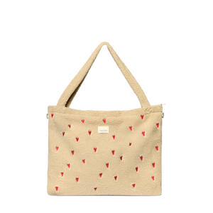 luiertas Teddy Hearts Diaper Bag ecru