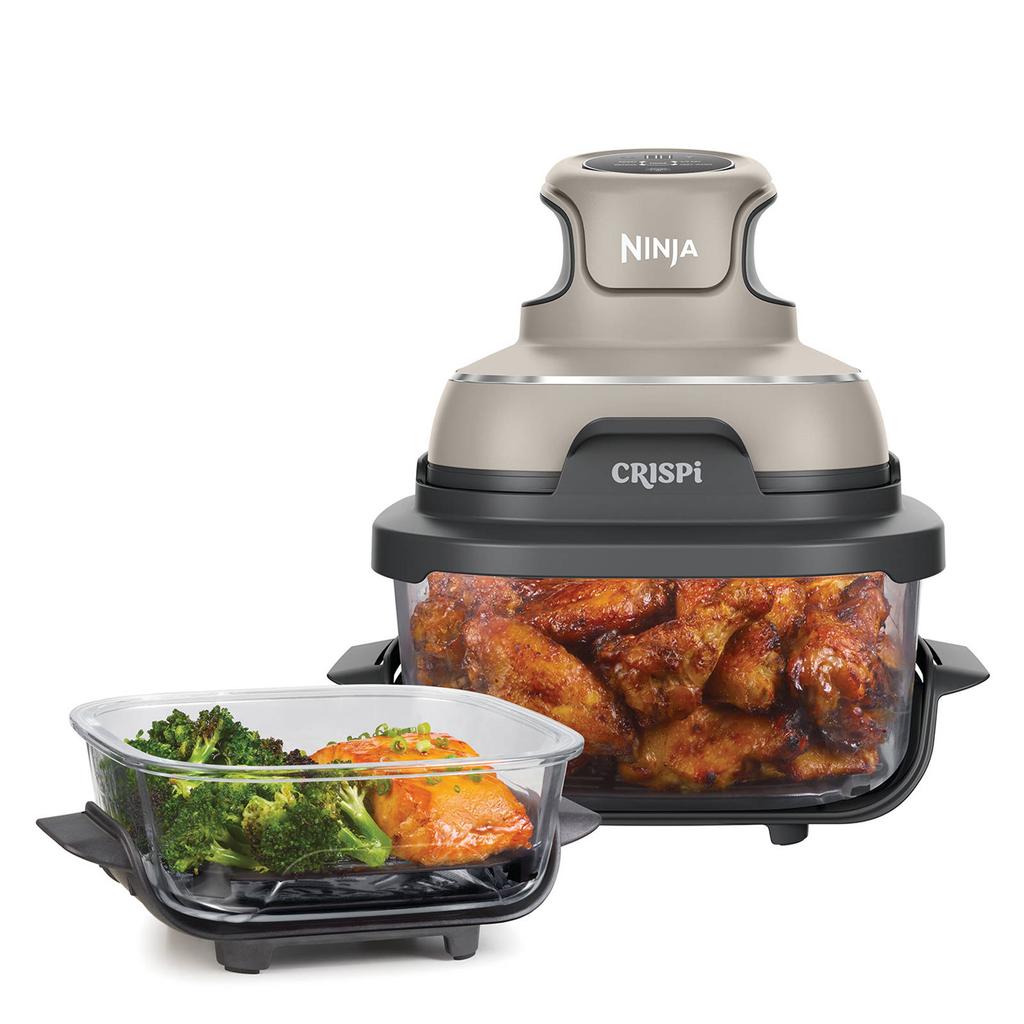 Ninja CRISPi 4-in-1 Airfryer met glazen vershoudschalen - Grijs - FN101EUST