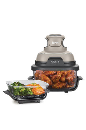  CRISPi 4-in-1 Airfryer met glazen vershoudschalen - Grijs - FN101EUST