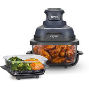 thumbnail: Ninja  CRISPi 4-in-1 Airfryer met glazen vershoudschalen - Antraciet - FN101EUGY