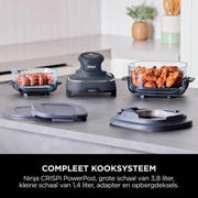 thumbnail: Ninja  CRISPi 4-in-1 Airfryer met glazen vershoudschalen - Antraciet - FN101EUGY