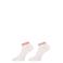 Marcmarcs sneakersokken Felice - wit/oranje (set van 2)