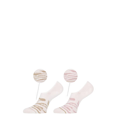 Marcmarcs no-show sneakersokken Bridget - set van 2 ecru/beige afbeelding