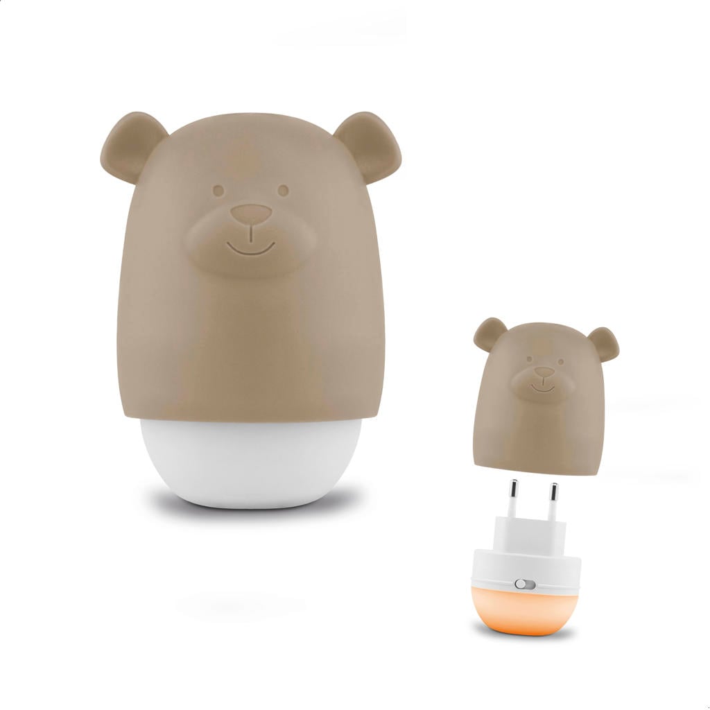 Zazu Nightlight Benny the bear Taupe