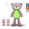 Zazu Sleeptrainer Bear Brody Pink