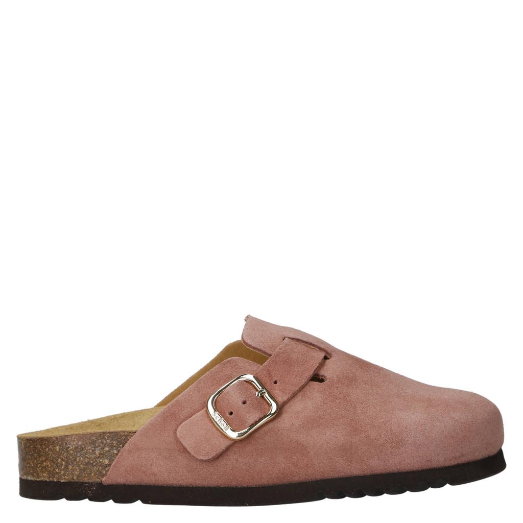 Oudroze dames Scholl Fae suède clogs