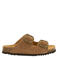 Scholl Noelle suède slippers cognac