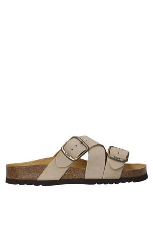 Selene suède slippers taupe