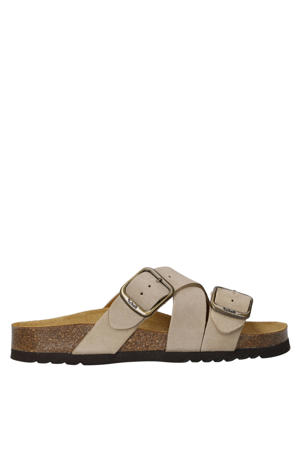 Selene suède slippers taupe