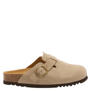 suède clogs beige