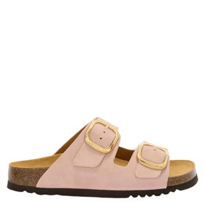Noelle imitatieleren leren slippers lichtroze
