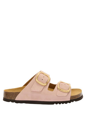 Noelle imitatieleren leren slippers lichtroze