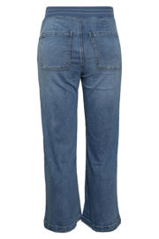 thumbnail: Paprika regular waist wide leg jeans Plus Size - mediumblauw denim