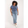 Paprika regular waist wide leg jeans Plus Size - mediumblauw denim