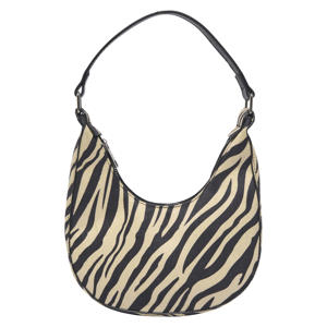 schoudertas ONLANNIKA met zebraprint zwart/ecru
