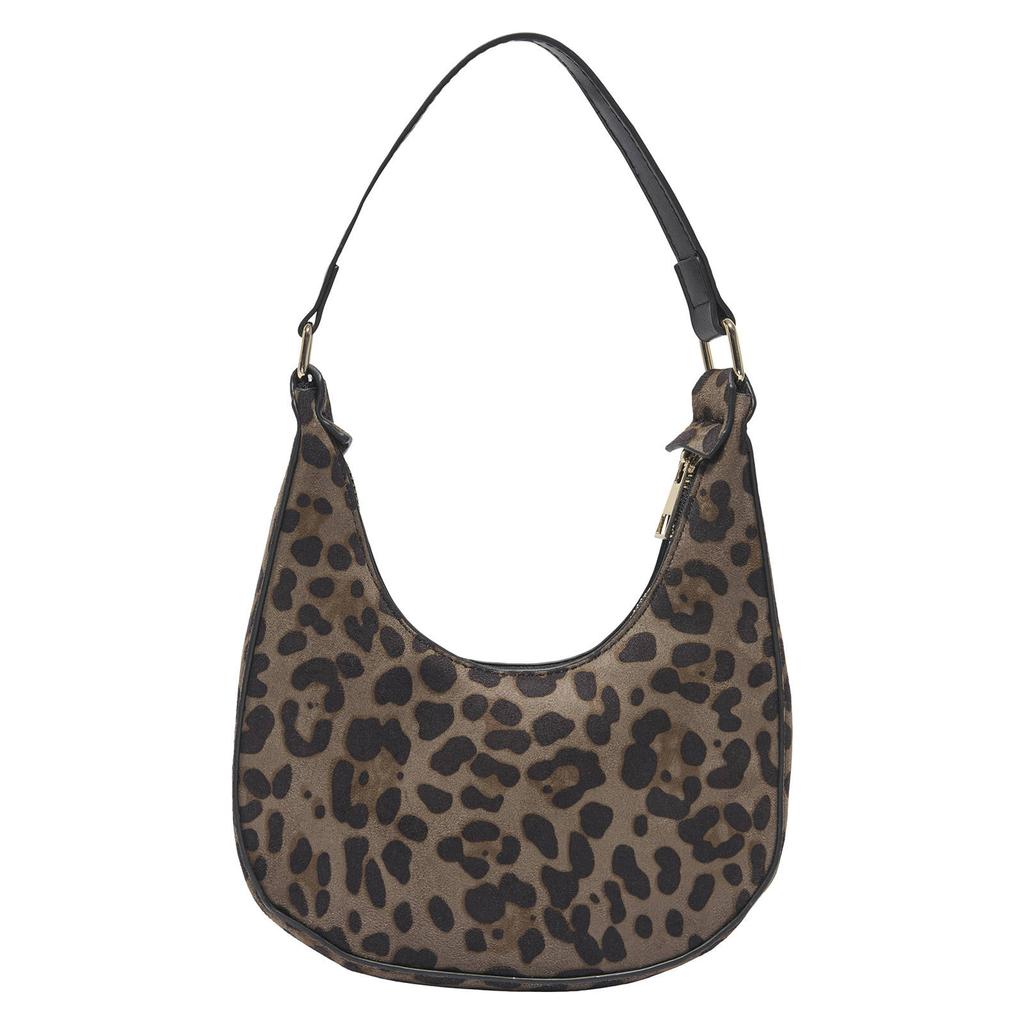 ONLY schoudertas ONLANNIKA met panterprint bruin