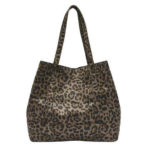 ONLY shopper ONLANNIKA met panterprint bruin afbeelding