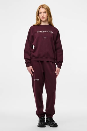 sweater PCRISSO donkerrood
