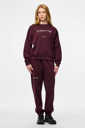 sweater PCRISSO donkerrood