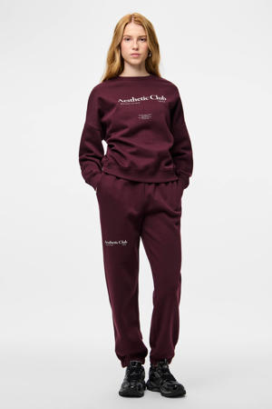 joggingbroek PCRISSO donkerrood