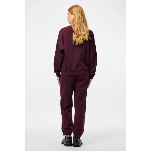 PIECES joggingbroek PCRISSO donkerrood afbeelding