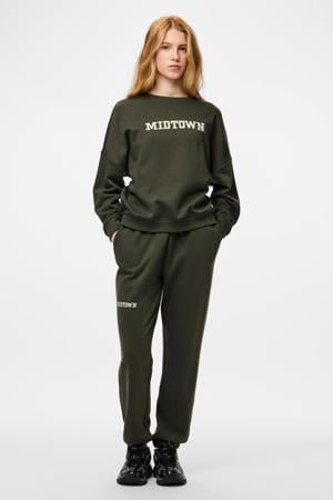 joggingbroek PCRISSO donkergroen