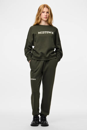 joggingbroek PCRISSO donkergroen