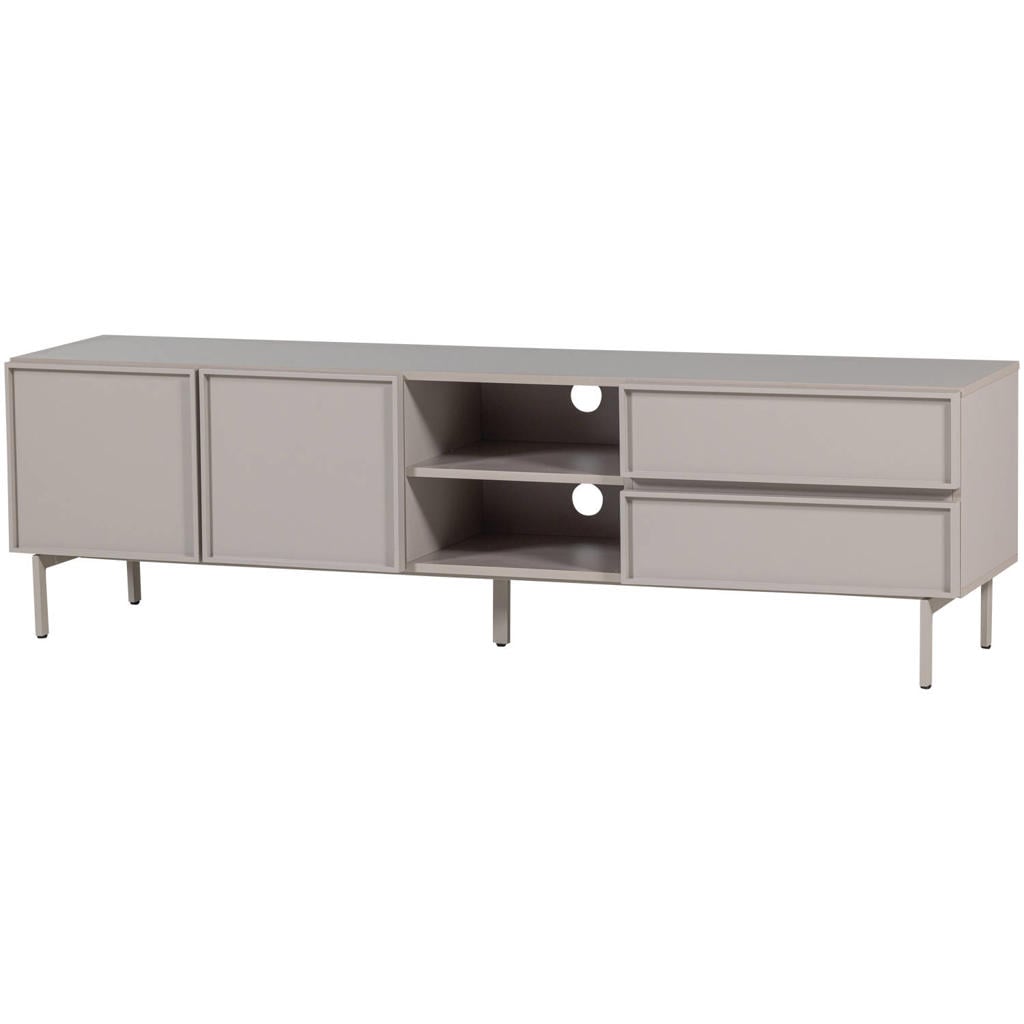 WOOOD Tours Tv Meubel 180 cm - Melamine/ MDF - Zand - 51x180x42