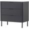 WOOOD WOOOD Gunnar Ladekast - Grenen - Matzwart - 93x94x52