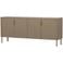 WOOOD WOOOD Gunnar Dressoir 200 cm - Grenen - Matzwart - 85x201x44