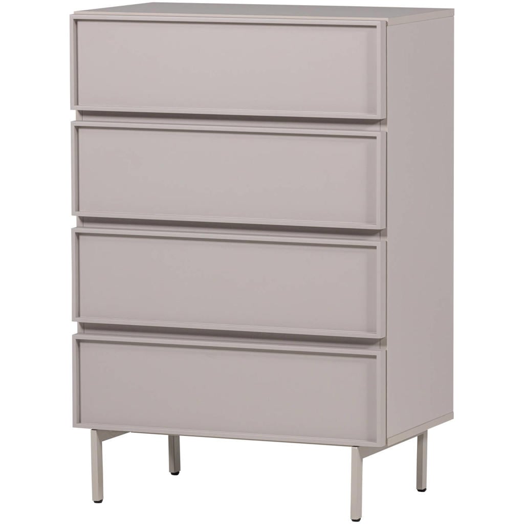 WOOOD Tours Ladekast 4 Lades - Melamine/ MDF - Zand - 102x70x42