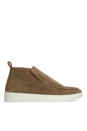 suède enkelboots taupe