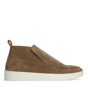 suède enkelboots taupe