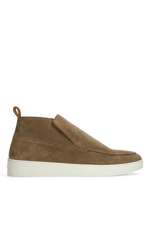 suède enkelboots taupe