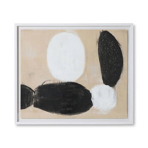 HKLIVING schilderij Parallel (120x102 cm) afbeelding