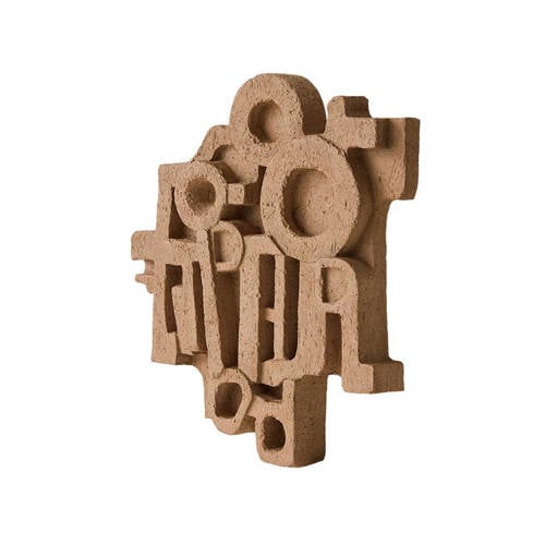 HKLIVING wandornament Brutalist (25x17x4 cm) afbeelding