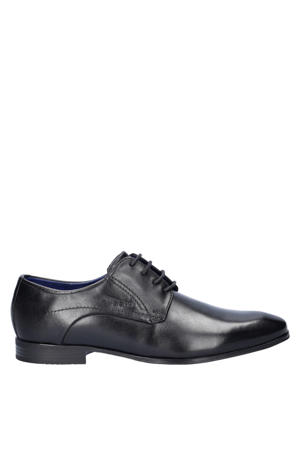 leren veterschoenen zwart