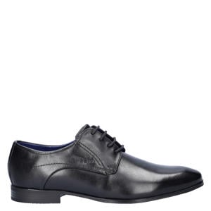 leren veterschoenen zwart