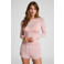 Hunkemöller Super Soft boothals loungetop met kasjmier roze