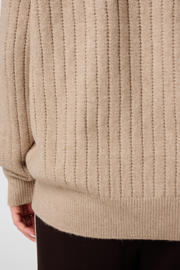 thumbnail: MS Mode pullover met wol taupe