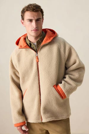 reversible jas donker oranje