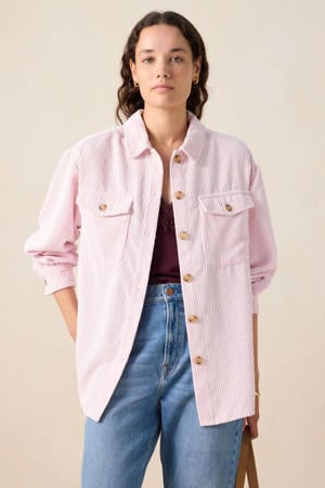 corduroy blouse lichtroze