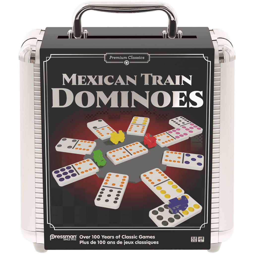 Goliath Mexican Train Dominoes - Aluminum Case