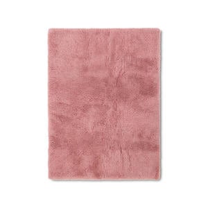 vloerkleed wol fluffy roze (240x150 cm)