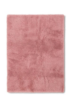 vloerkleed wol fluffy roze (240x150 cm)