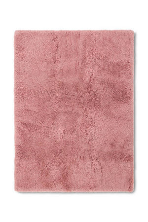 vloerkleed wol fluffy roze (240x150 cm)