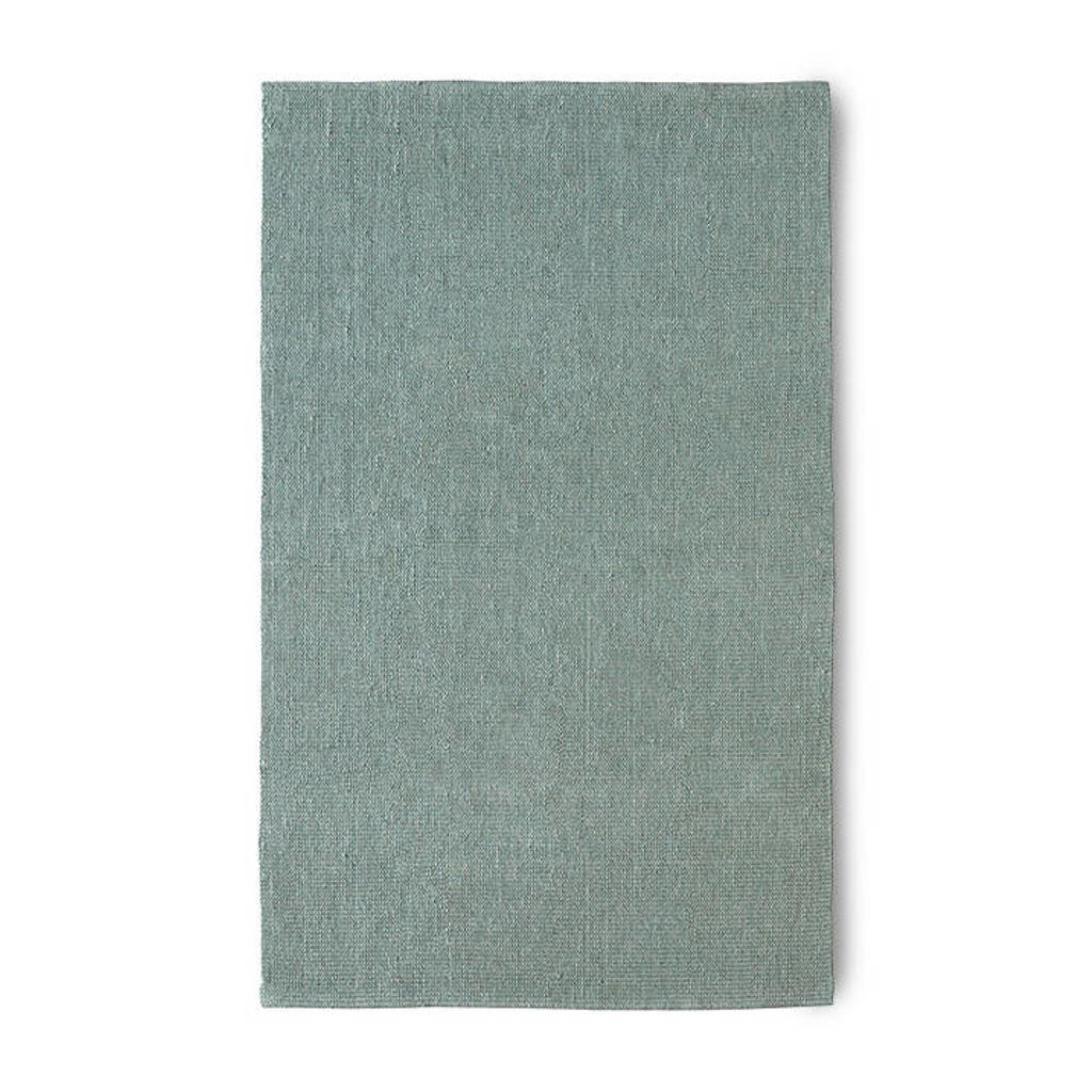 HKLIVING vloerkleed jute petrol(240x150 cm)