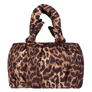 mini handtas Lexie Leopard bruin