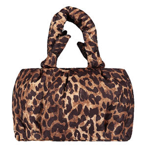 mini handtas Lexie Leopard bruin