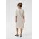 Cream midi jurk crème